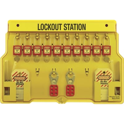 Lockout Station 10 Lock with Accessories