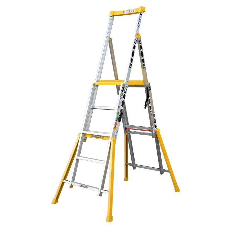 The New Bailey Adjustable Height Platform Stepladder 3-4-5-6 Step