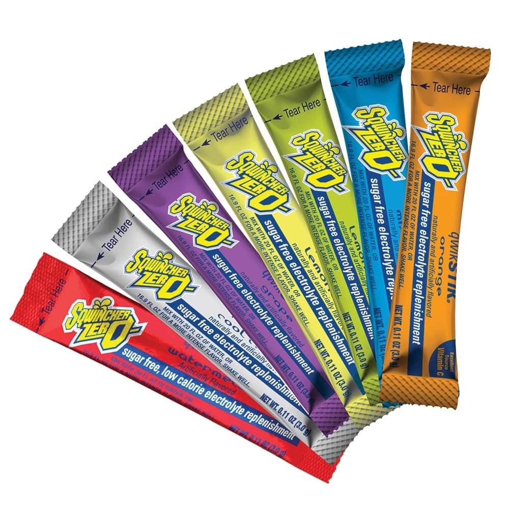 Sqwincher Qwik Stiks - Sugar Free - Mixed Pack - Pack of 50