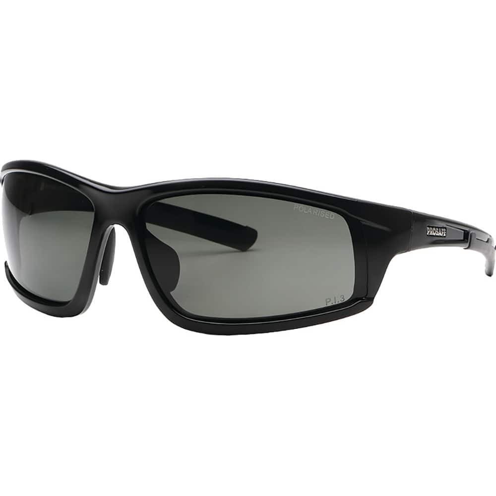 PROSAFE Karoo T1035 TR9NZ Safety Glasses - Wrap-Around - Black Frame - Hard Coat - Anti-Scratch Coating - Polarised - Smoke/Grey Lens