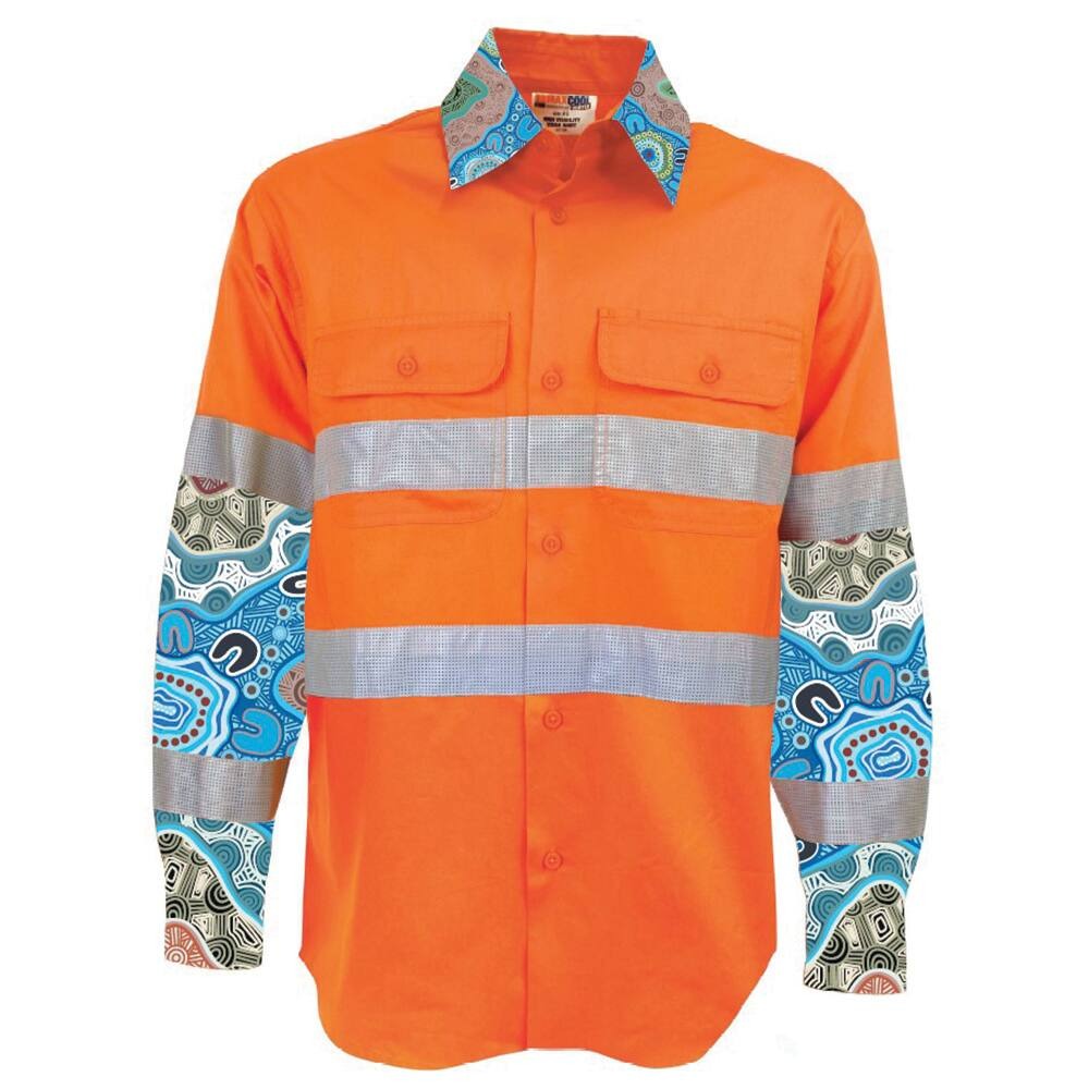 Luke Penrith Yarning Circles Bio Hoop Tape Shirt - Orange - 2XL