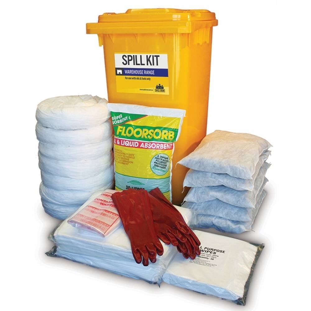 Spill Kit - Oil & Fuel - 240 L Wheelie Bin