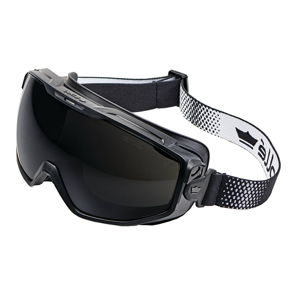 Bolle UNIVERSAL GOGGLE WELDING 5 GREY UNIVGN80W Safety Goggle - Black/Grey Frame - Vented Frame - Anti-Fog/Anti-Scratch Coating - IR5 - Smoke Lens