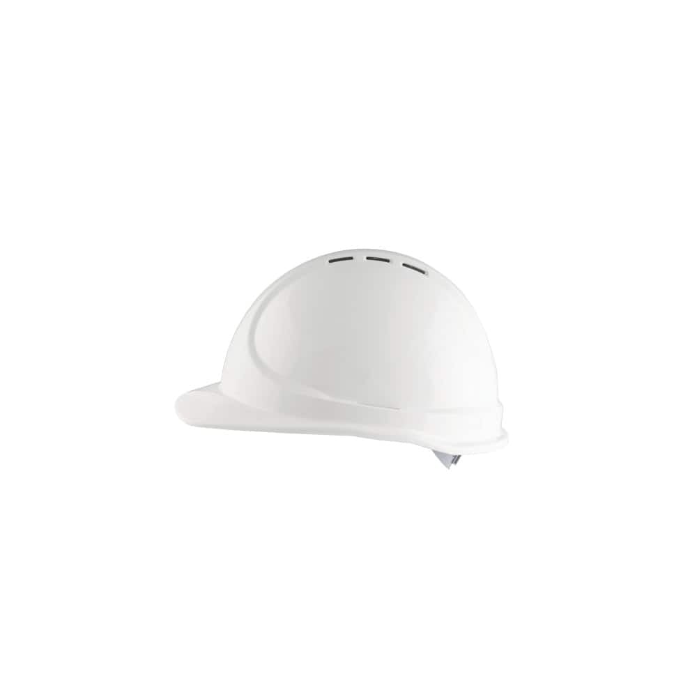 Prosafe 640 Hard Hat - Type 1 ABS - Vented - 6 Point Push Lock - Short Brim - 30mm Slots - White
