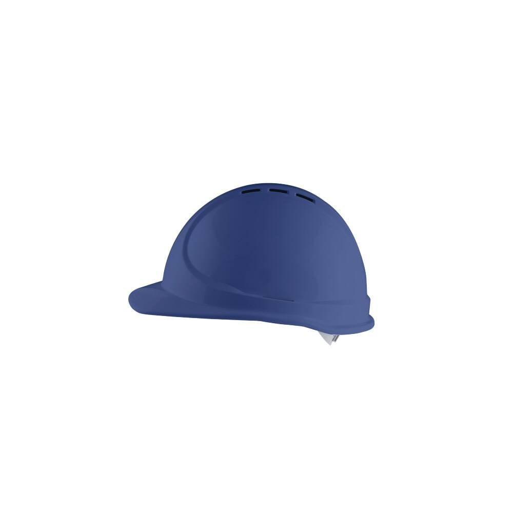 Prosafe 640 Hard Hat - Type 1 ABS - Vented - 6 Point Push Lock - Short Brim - 30mm Slots - Blue