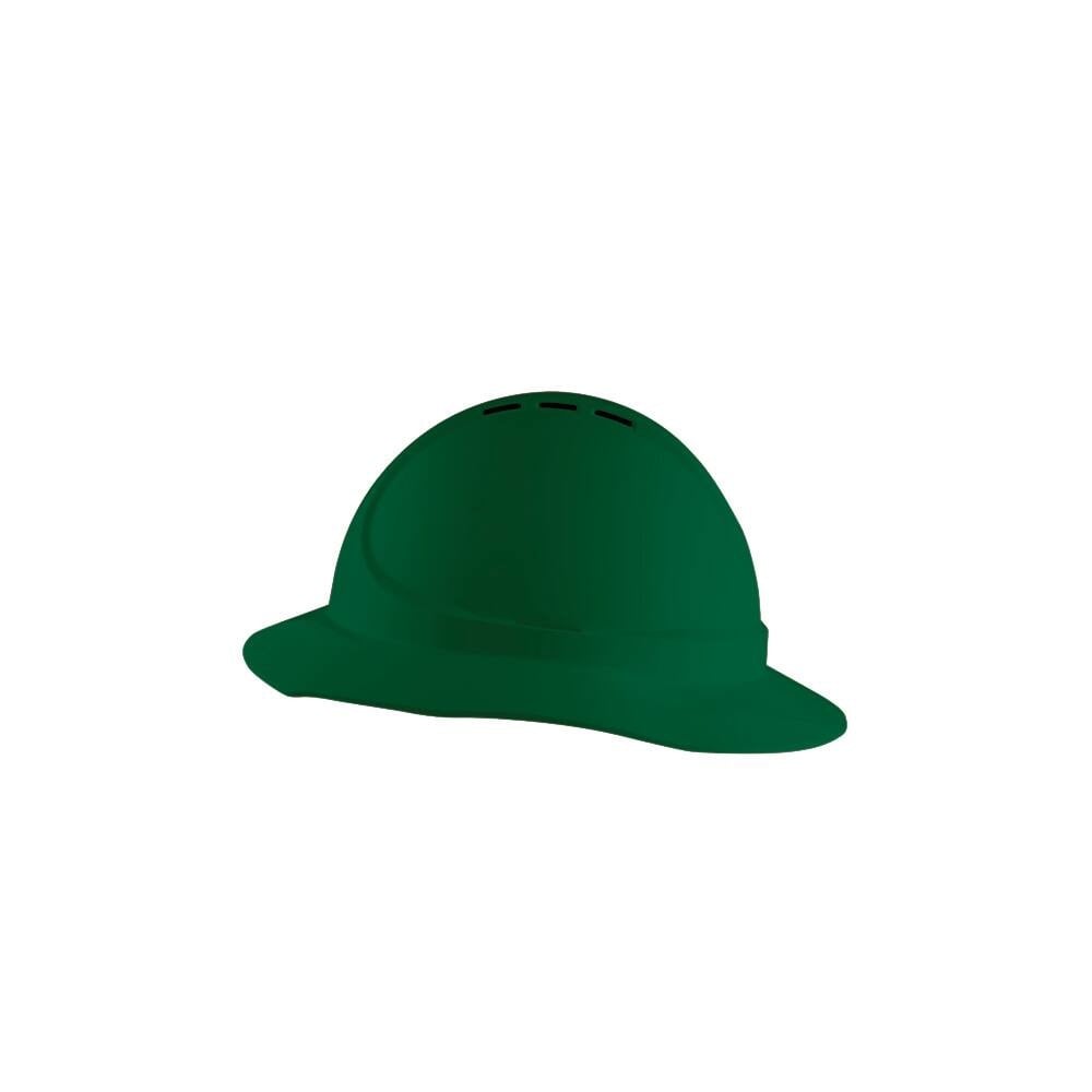 Prosafe 650 Hard Hat - Type 1 ABS - Vented - 6 Point Push Lock - Full Brim - 30mm Slots - Green