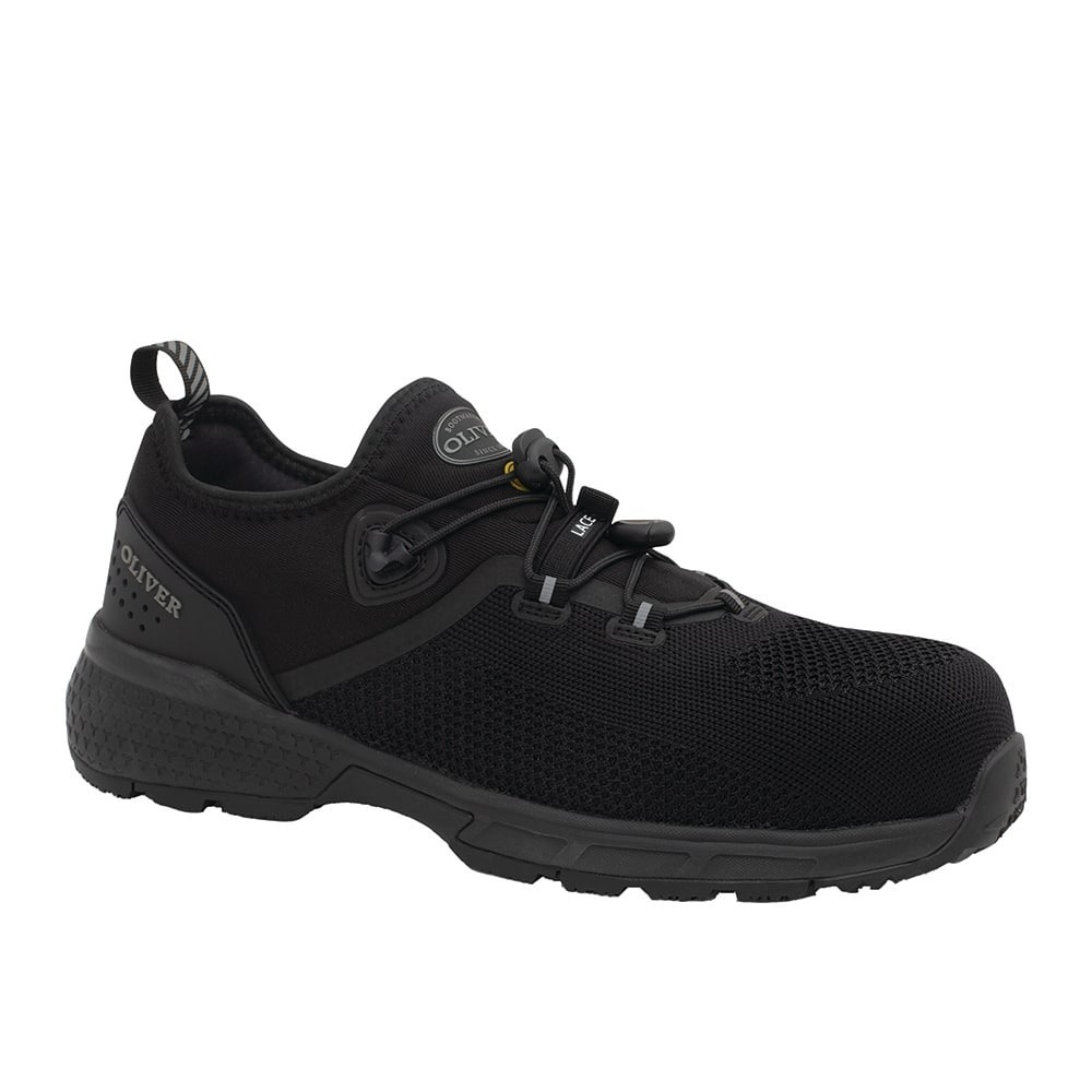 Oliver 40-805 Lace Up Flyknit Shoe - Black - 11
