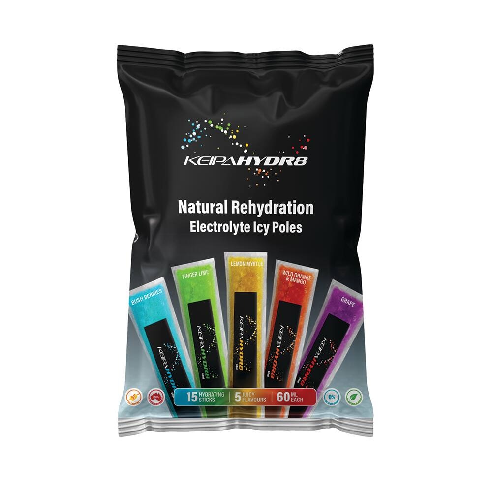 Keipa Hydr8 Electrolyte Ice-poles - Mixed Pack of 15