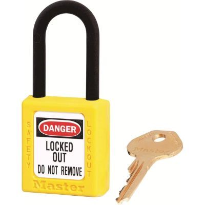 MasterLock Safety Lockout Padlock - Yellow - Master Lock® - 406 Series