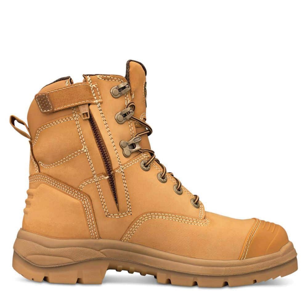 Oliver - Safety Boots - Lace Up - Zip - 55-332Z - Wheat - Size 10 - 9320922576812