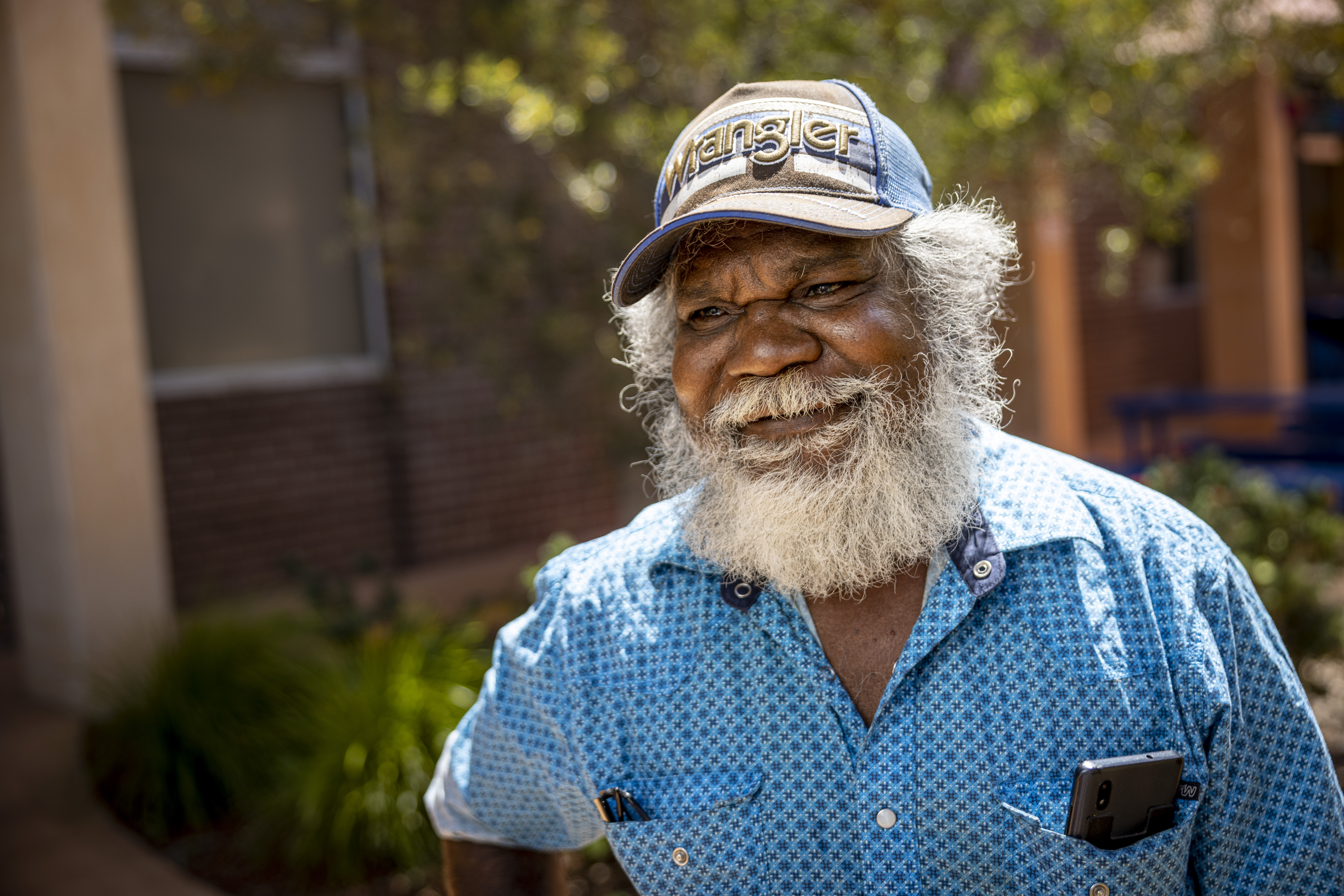 Jeffrey travelled five hours from Tennant Creek to Alice Springs Hospital for surgery at an Eye Intensive supported by The Fred Hollows Foundation 