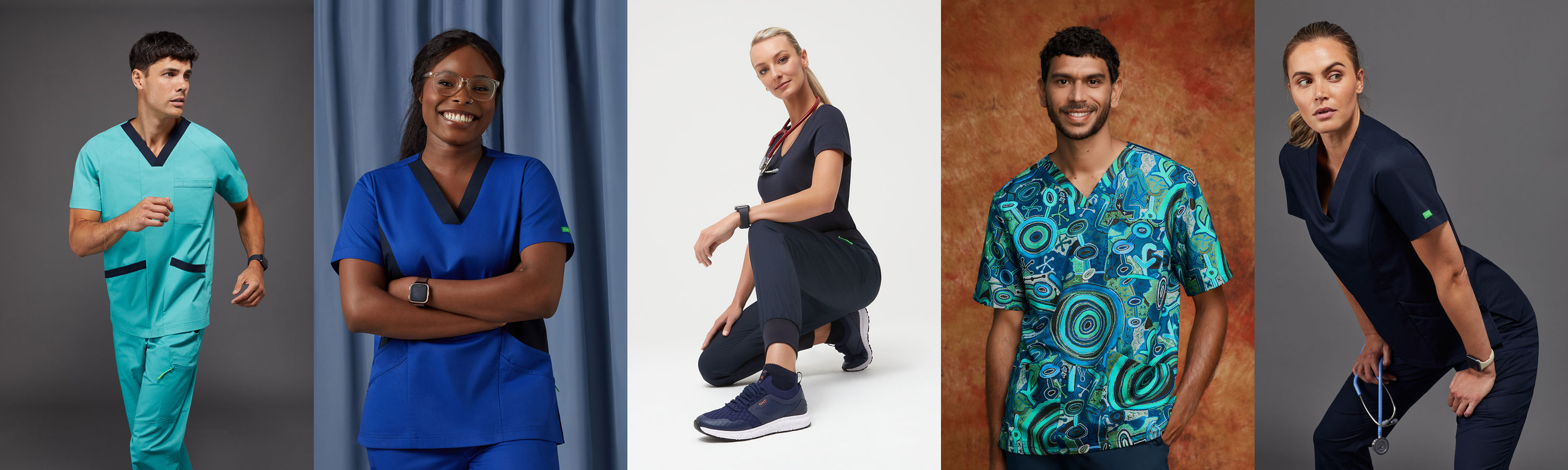 The latest designs in scrubs