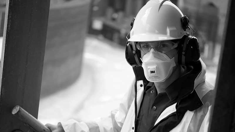 Every worker should use a tight-fitting respirator with an effective face seal.