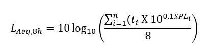 LAeq, 8h – the 8-hour Equivalent Continuous A-Weighted Sound Pressure (Noise) Level